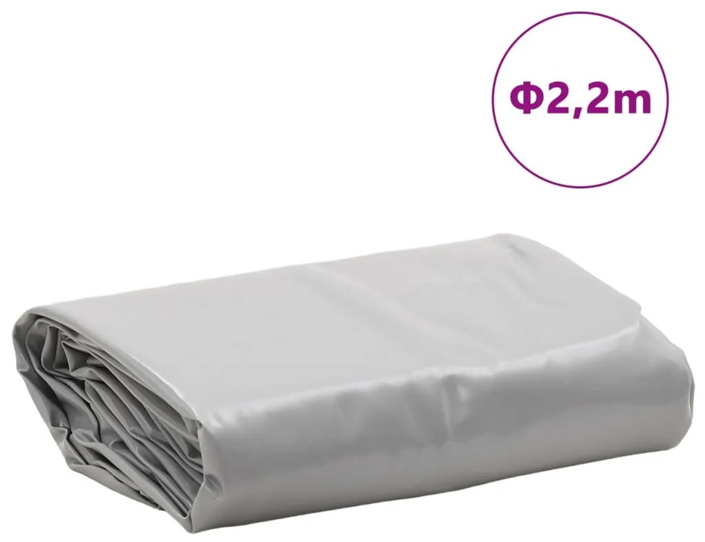 Lona Ø 2,2 m 650 g/m² cinzento