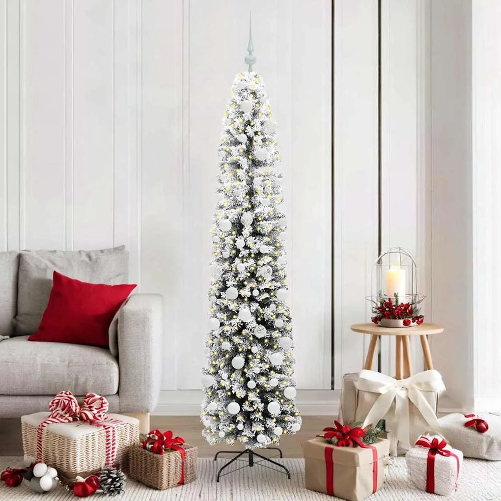 vidaXL Árvore de Natal Artificial Verde 180 cm PVC e Aço e Plástico