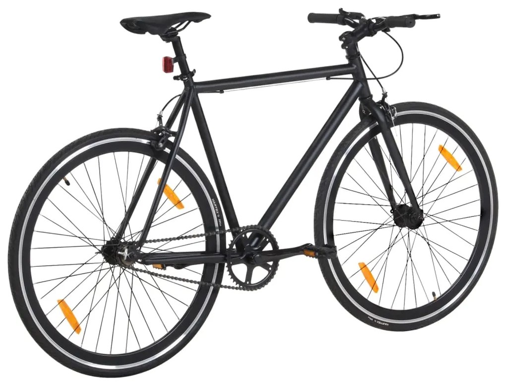 Bicicleta de mudanças fixas 700c 59 cm preto