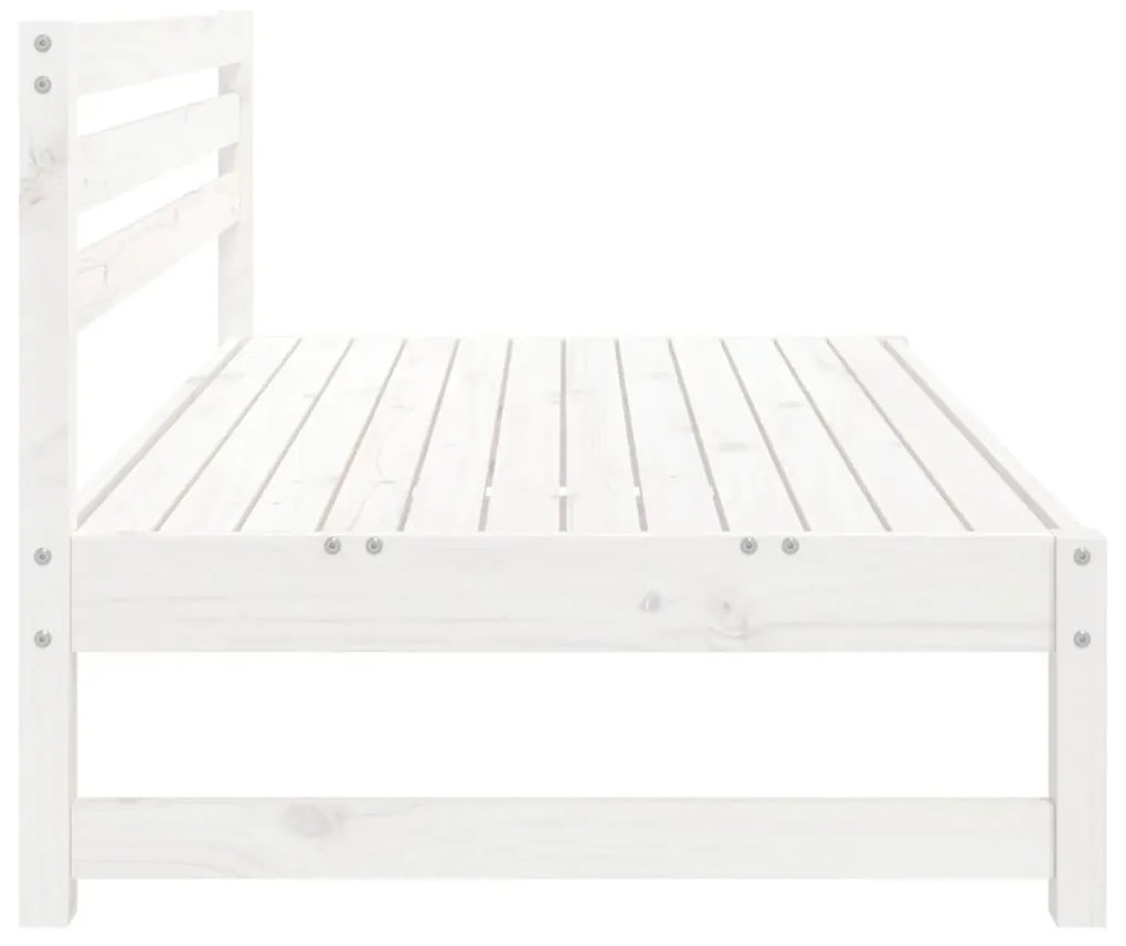 Sofás de centro para jardim 2 pcs 120x80 cm pinho maciço branco