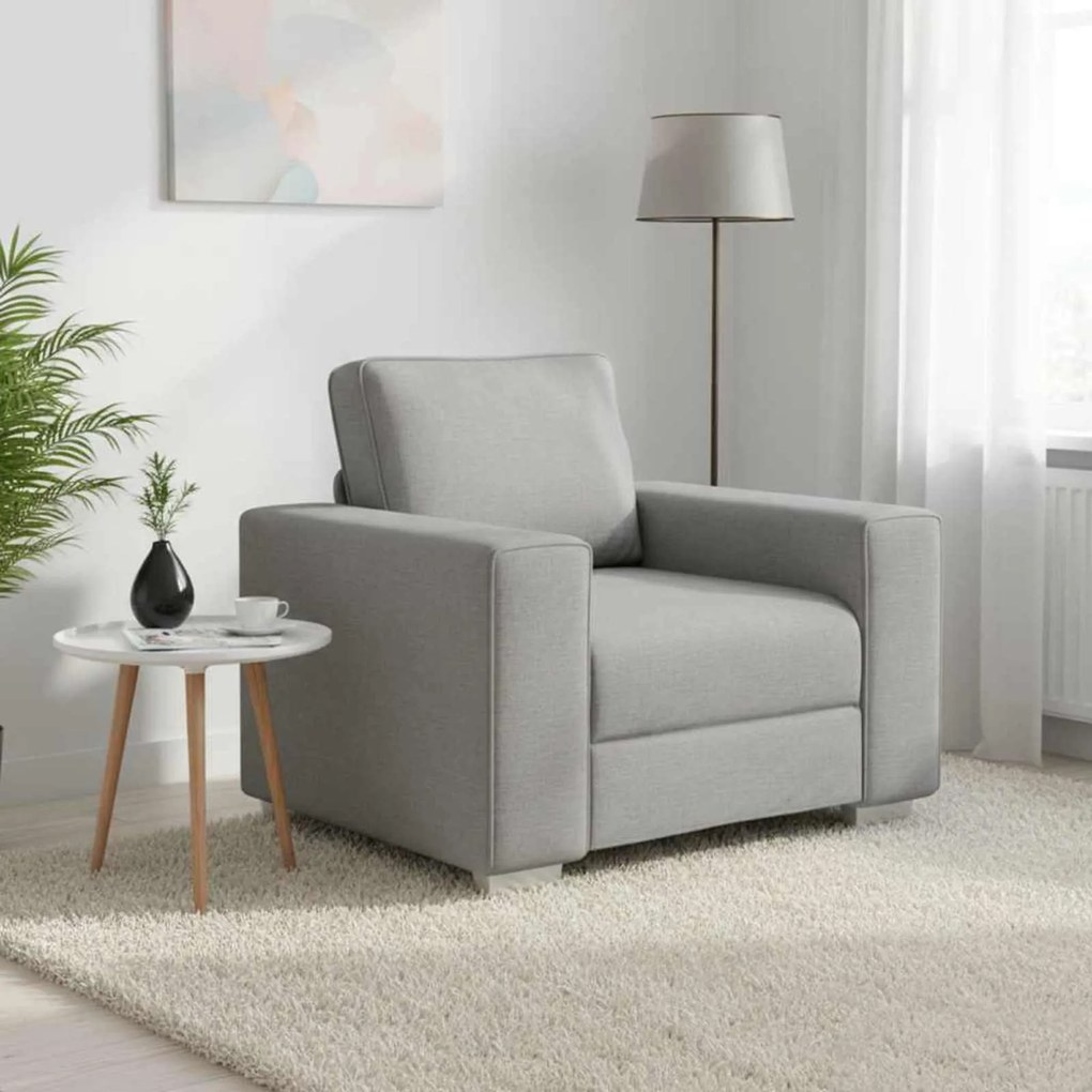 vidaXL Sofá Cinza Nuvem 100 x 80 x 82 cm tecido