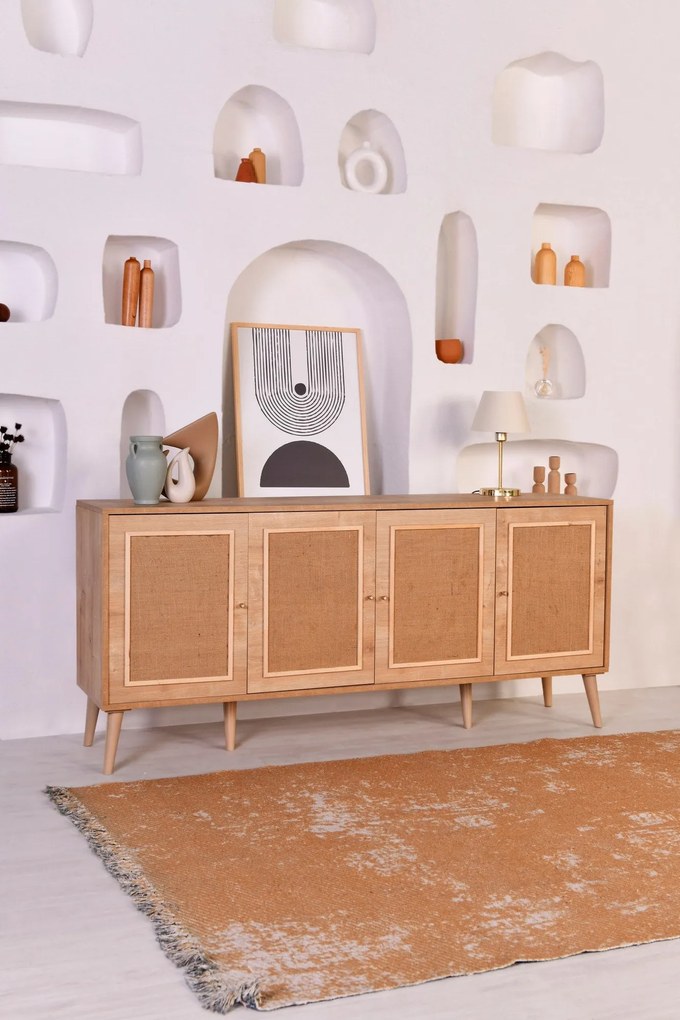 Console Jüt – Carvalho – 180 cm x 81 cm x 41 cm