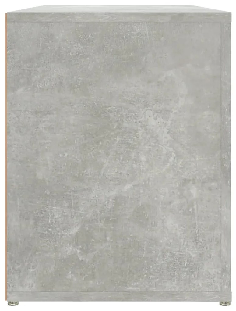 Sapateira 100x35x45 cm madeira processada cinzento cimento