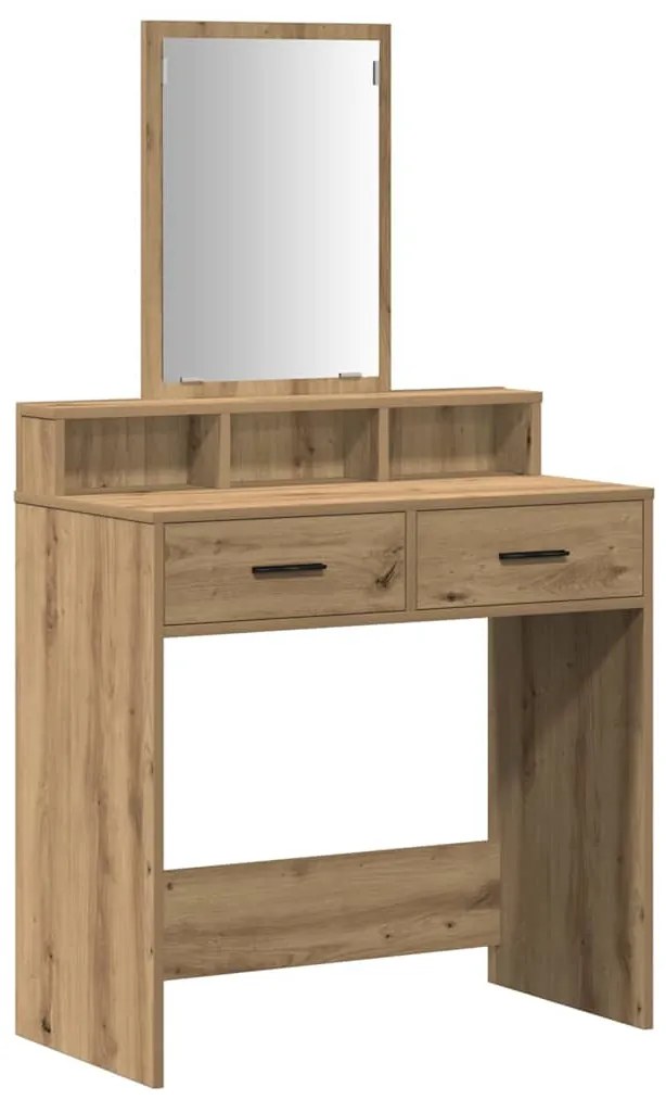 Tocador vidaXL com Gavetas Carvalho Artisan 79x41x140 cm