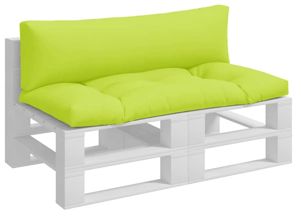 Almofadões para móveis de paletes 2 pcs tecido verde brilhante