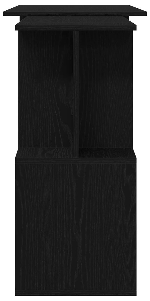 Mesa vidaXL Preta Carvalho 200x50x76 cm Madeira engenheirada
