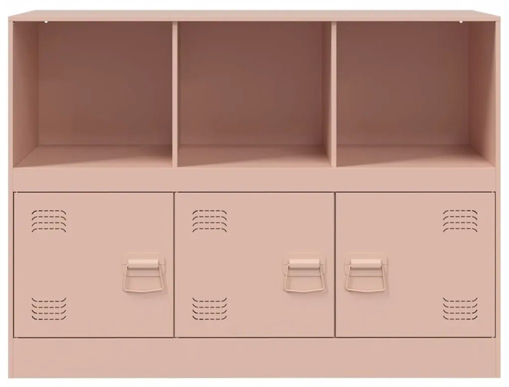 Aparador 99x39x73 cm aço rosa