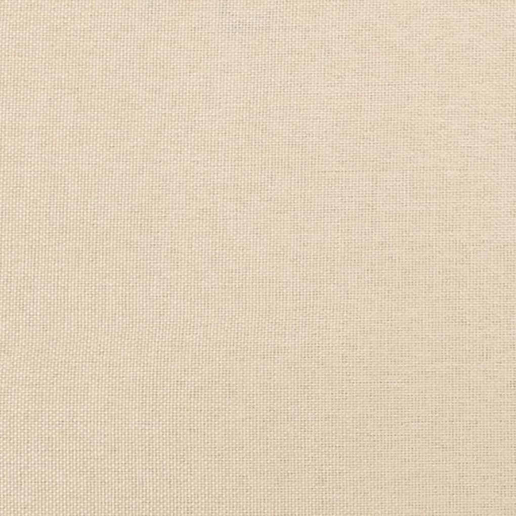 Cama com molas/colchão 90x200 cm tecido cor crème