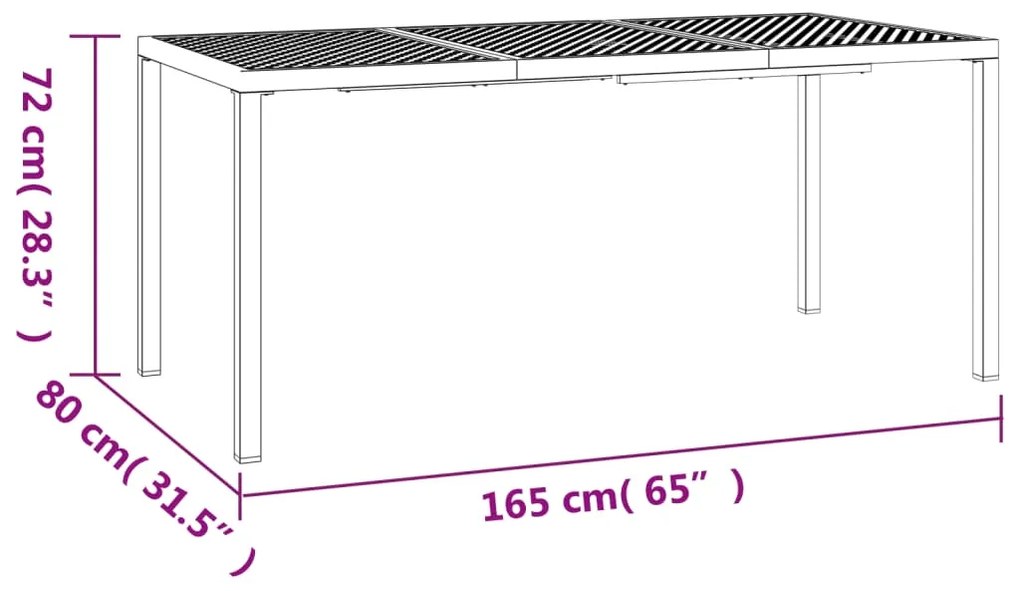 7 pcs conjunto de jantar para jardim aço antracite