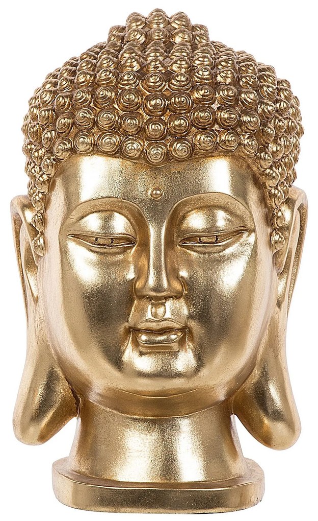 Estatueta decorativa dourada BUDDHA Beliani