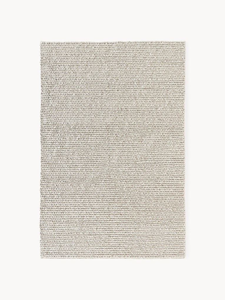 Tapete em lã trançada espessa Bruna