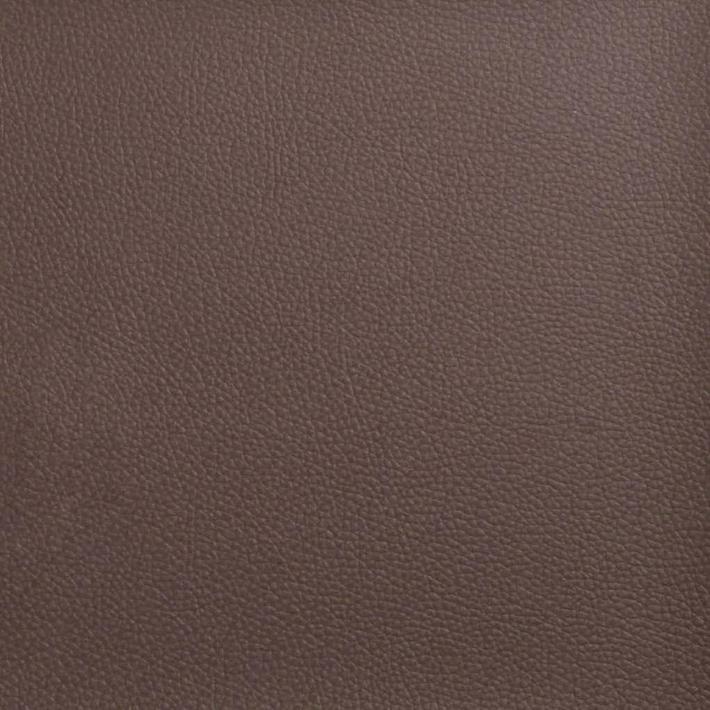 Cama com colchão 90x200 cm couro artificial castanho