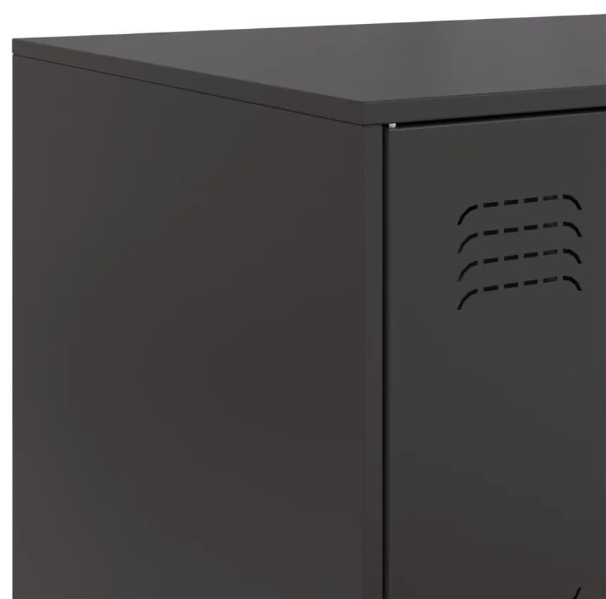 Aparador 99x39x73 cm aço preto