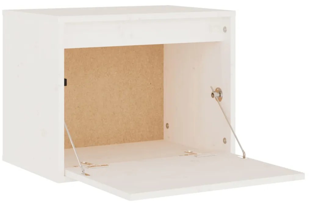 Móveis de TV 3 pcs madeira de pinho maciça branco
