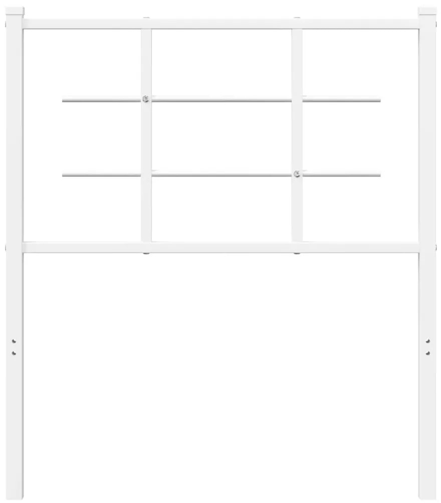 Cabeceira de cama 75 cm metal branco