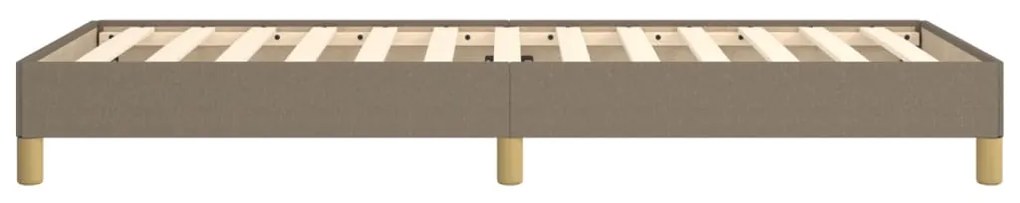 Estrutura de cama sem colchão 90x190 cm tecido cinzento