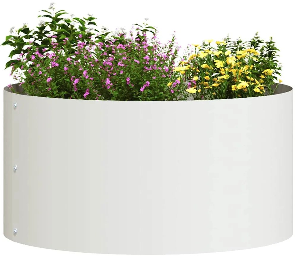 Vasos de Metal Brancos Branco Metal 40 cm de diâmetro