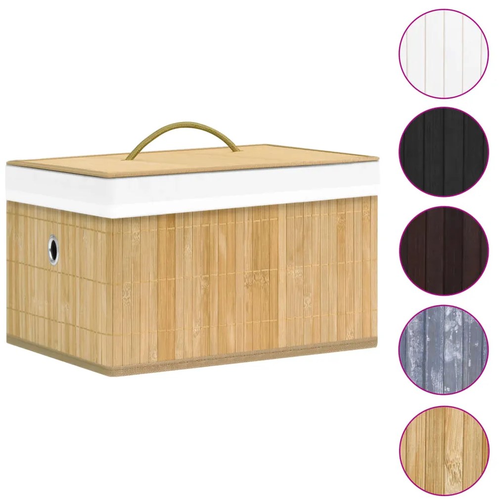 Caixas de arrumação 4 pcs bambu