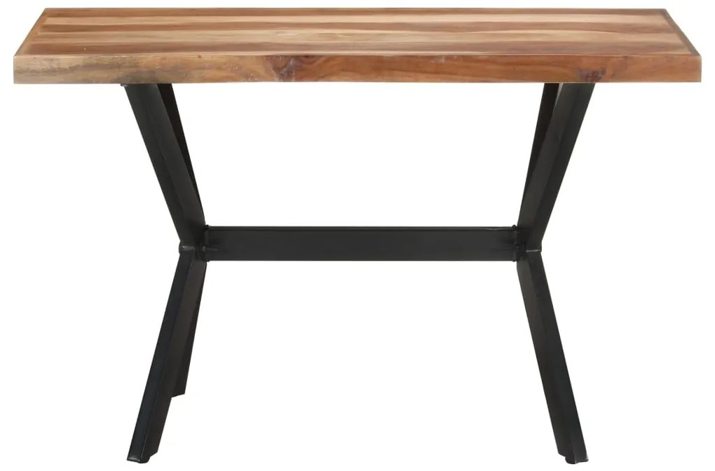 Mesa de jantar 120x60x75 cm madeira maciça c/ acabamento a mel