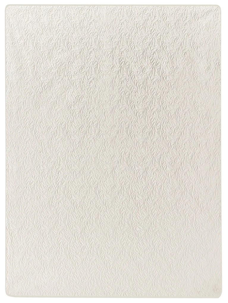 Colcha com relevo creme 160 x 220 cm RUDKHAN Beliani