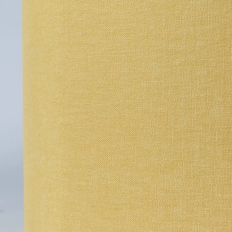 Candeeiro de suspensão em aço com abajur 35 cm amarelo ajustável - Blitz Moderno