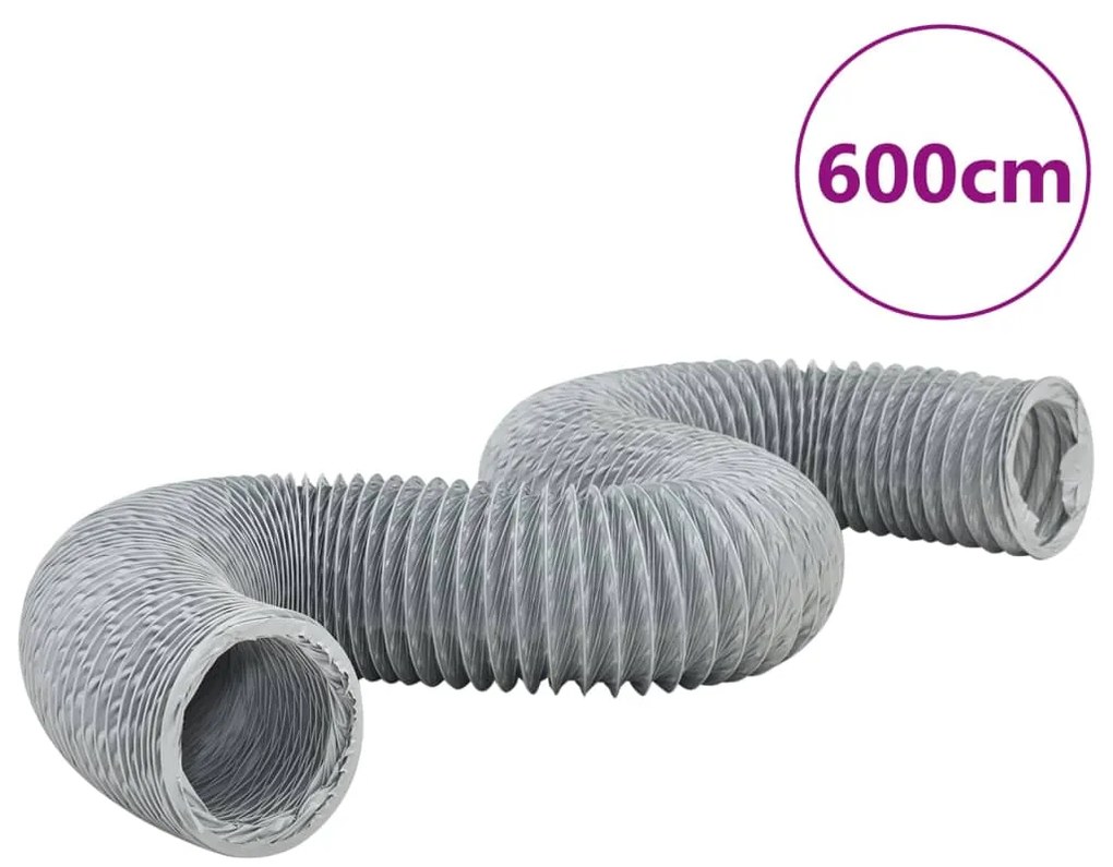 vidaXL Conduta de exaustão PVC 6 m Ø12,5 cm