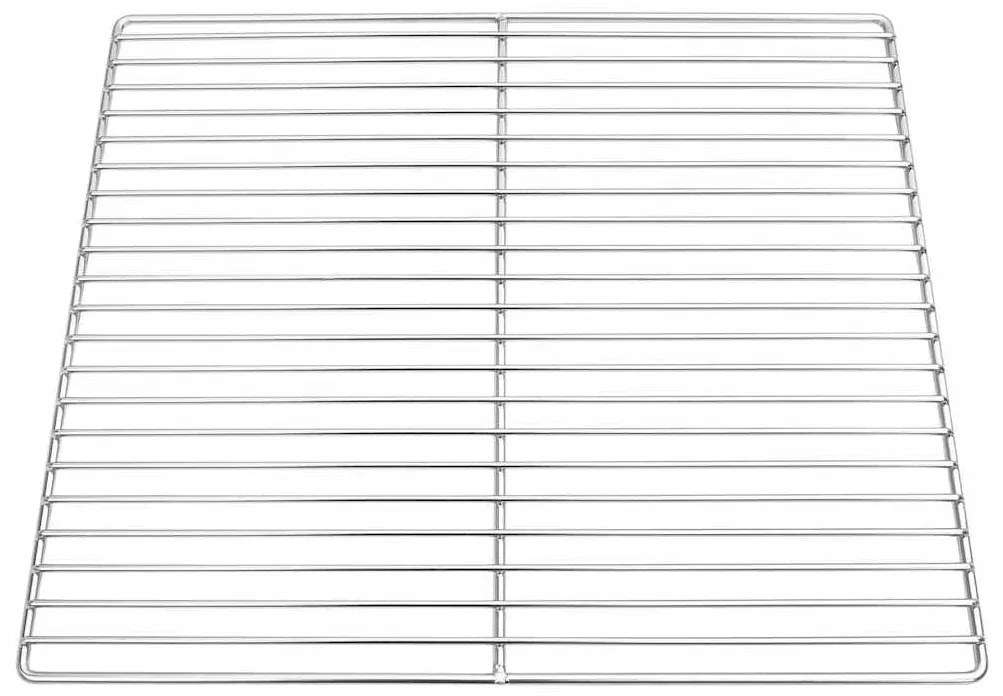 Grelha de Churrasqueira vidaXL com Alças Retangular 45x40 cm Aço Inoxi