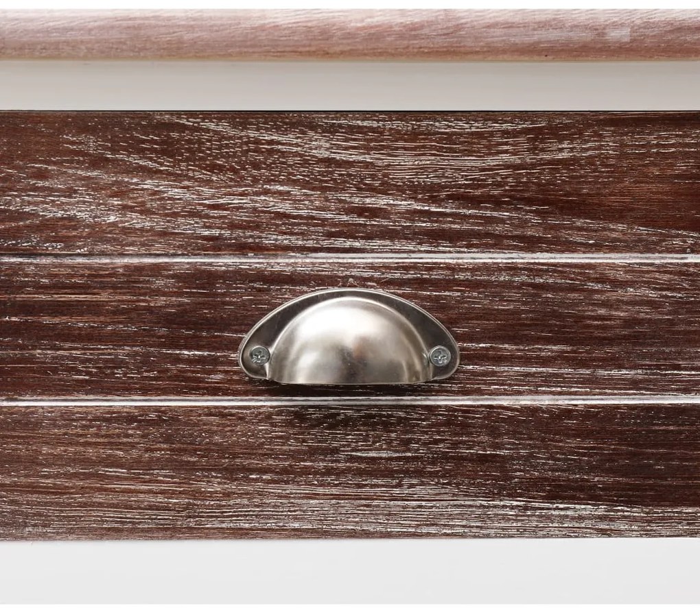 Aparador estilo antigo 115x30x76 cm madeira castanho
