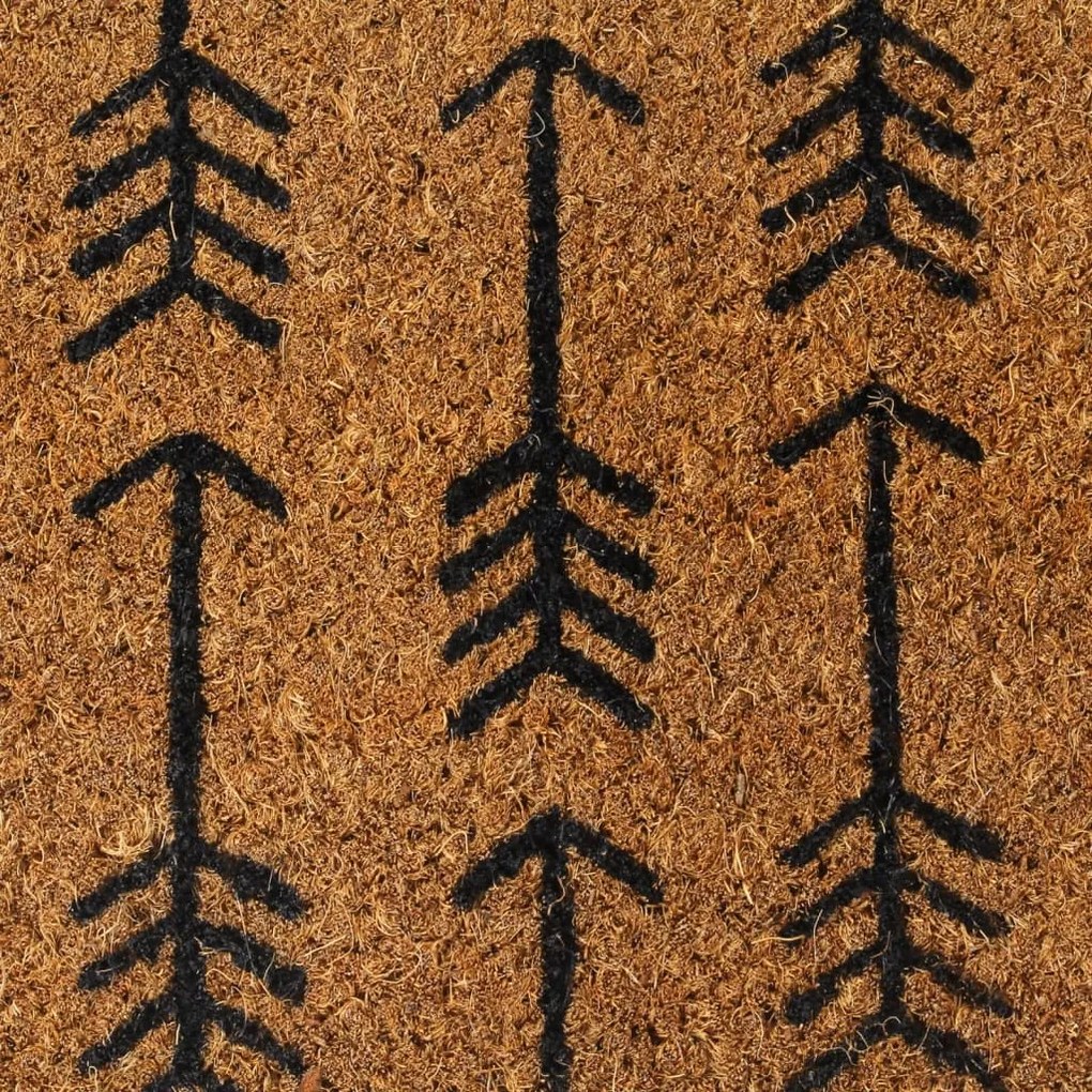 Tapete de porta 45x75 cm fibra de coco tufada natural