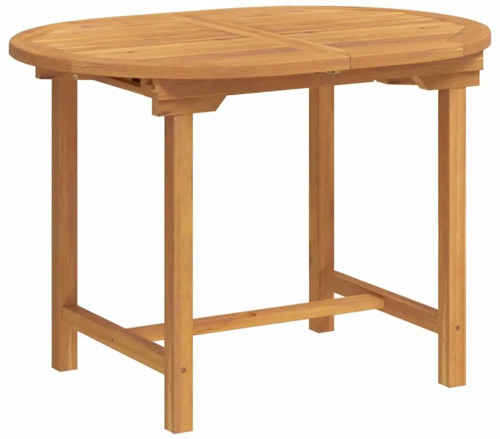 Conjunto de Jantar de 7 Peças Jardim Madeira Maciça Teca