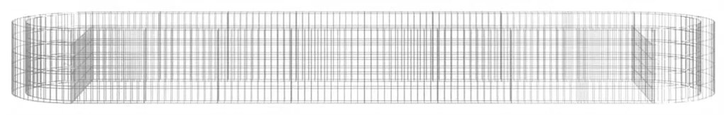 Canteiro elevado/cesto gabião 500x100x50 cm ferro galvanizado