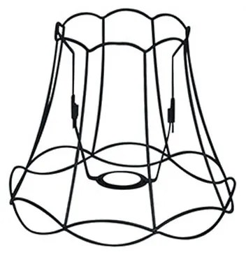 Abajur de metal preto 25/21 - Granny Frame Retro