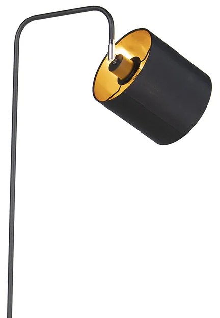 LED Candeeiro de pé inteligente preto incl. lâmpada A60 WiFi - Lofty Moderno