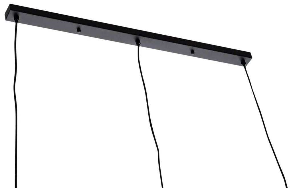 Candeeiro de suspensão moderno preto 3 luzes - Sphaera Moderno