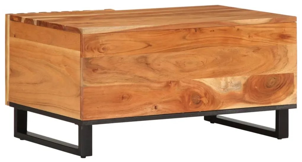 Mesa de centro 80x51x40 cm madeira de acácia maciça