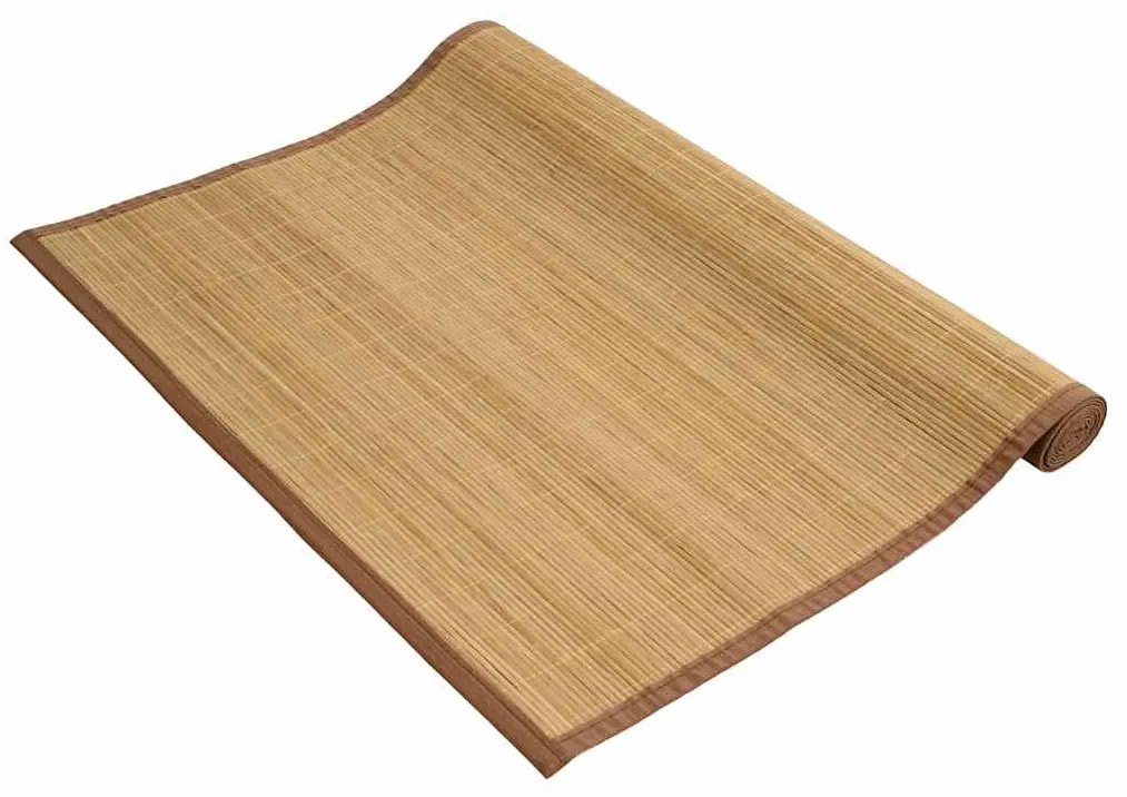Tapete de bambu 160x230 cm castanho