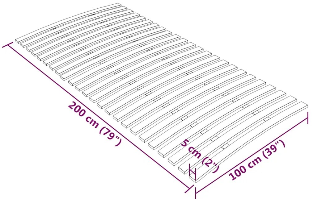 Estrado de ripas com 24 ripas 100x200 cm