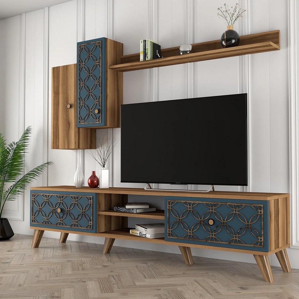 Móvel TV ClassS – Nogueira – 180x44x35 cm