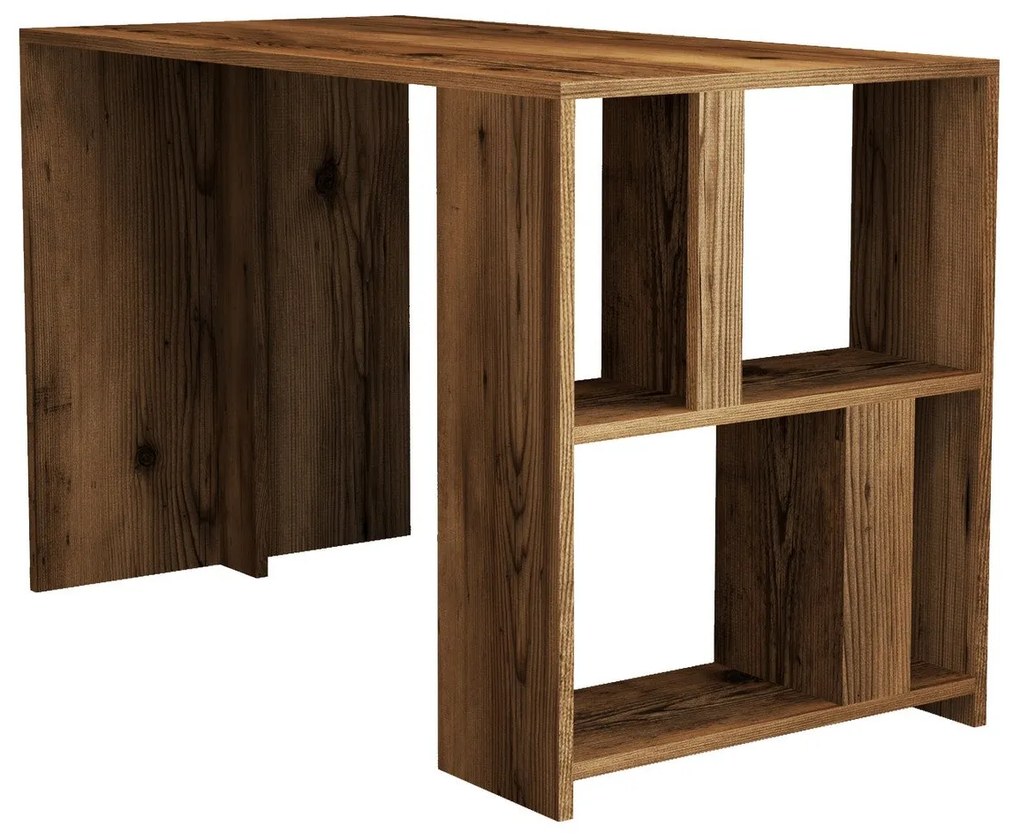 Secretária Lima – Nogueira – 120 cm x 75,4 cm x 60 cm