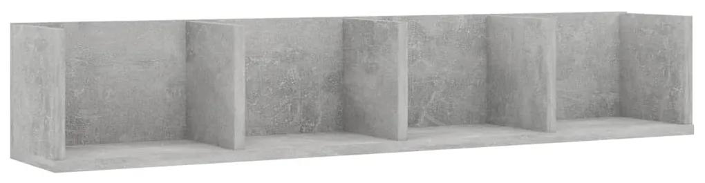 Prateleira parede CD 100x18x18cm contraplacado cinzento cimento