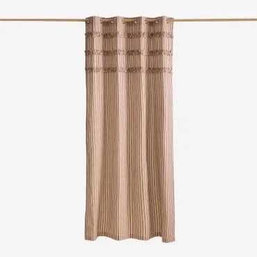 Cortina De 140x260 Cm Em Algodão Mogrena Cedro Vermelho - Sklum
