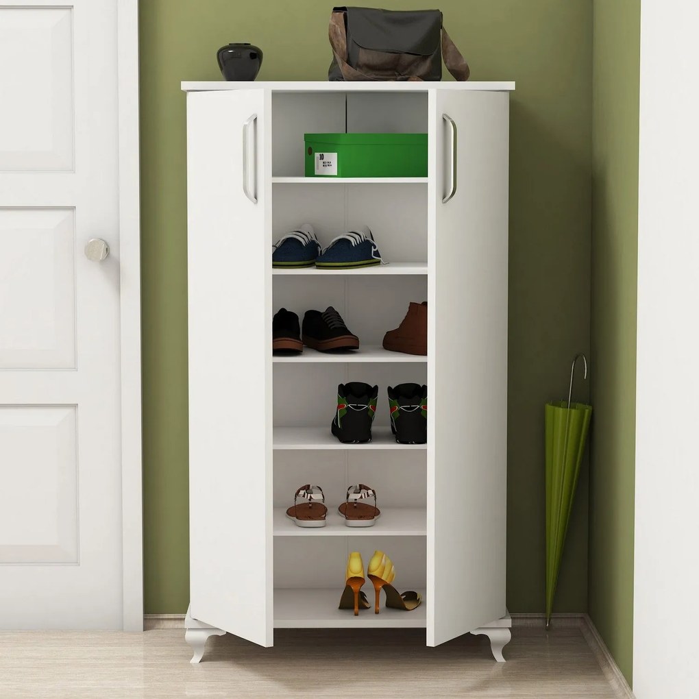 Armário para Sapatos Ari – Branco – 72 cm x 120 cm x 32,5 cm