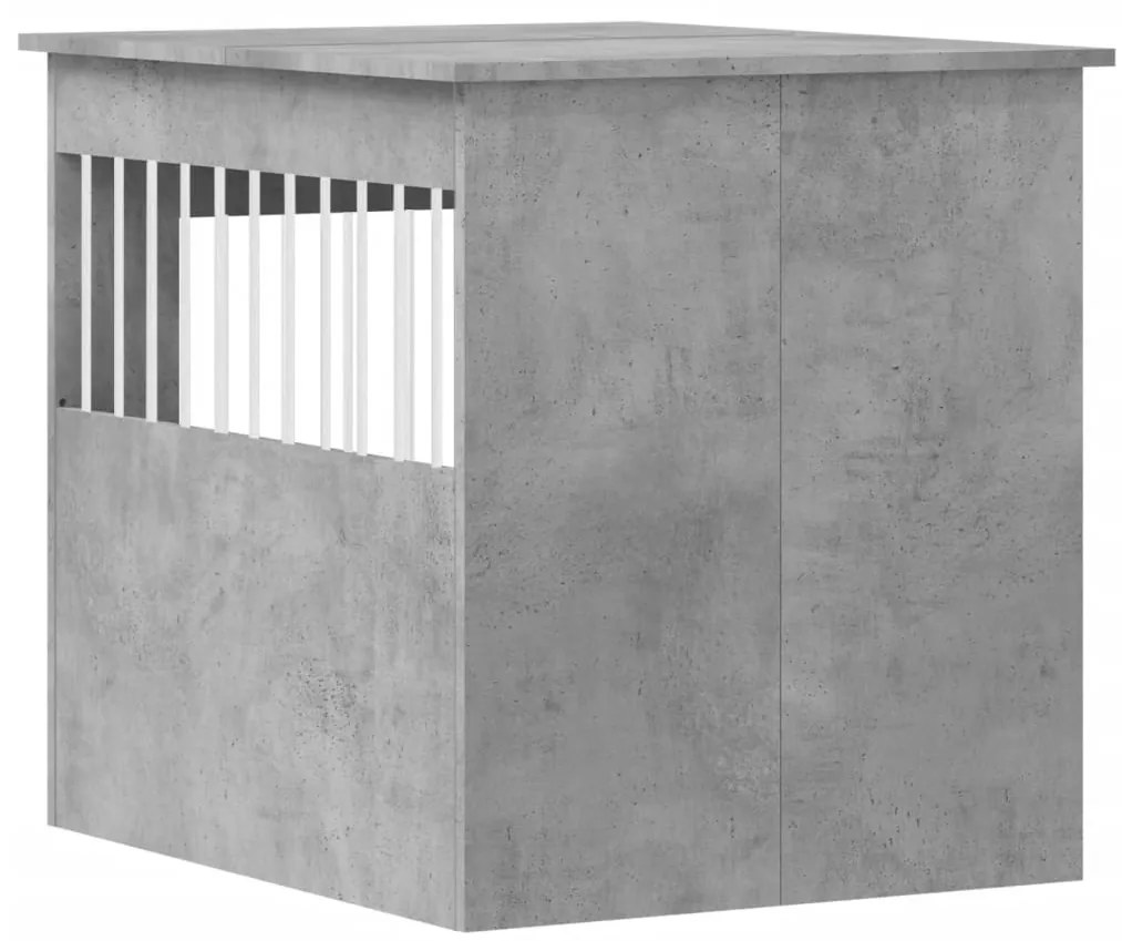 Móvel casota para cão derivados de madeira cinza cimento