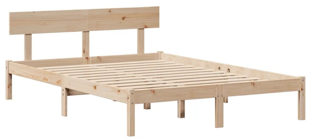 Cama sem colchão 160x200 cm madeira de pinho maciça