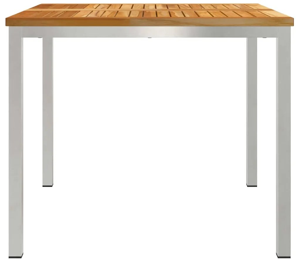 Mesa de Jantar 90x90x74.5 cm Madeira Sólida de Teca