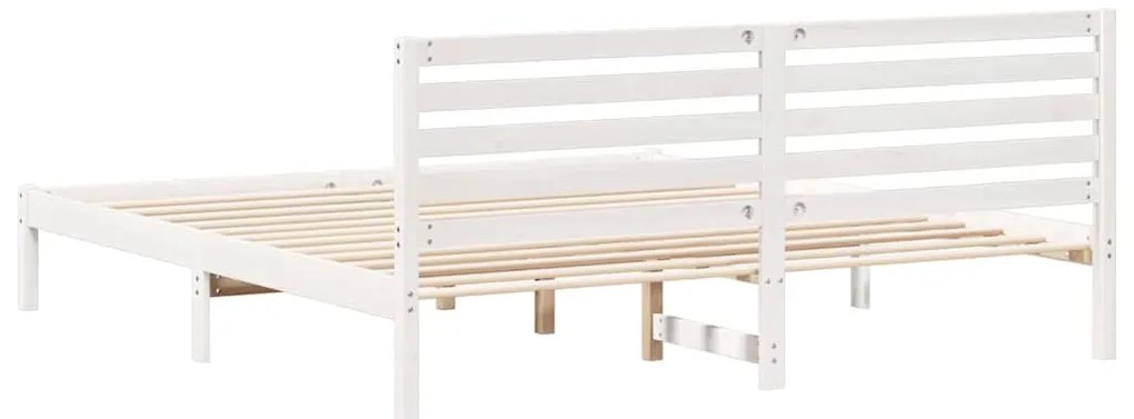 Estrutura da Cama com cabeceira Branco 180 x 200 cm
