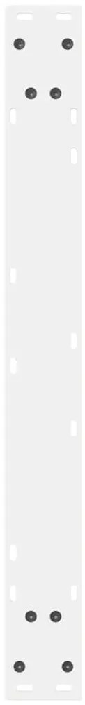 Pés para mesa de jantar 2 peças, branco, 80x(72-73,3) cm, aço