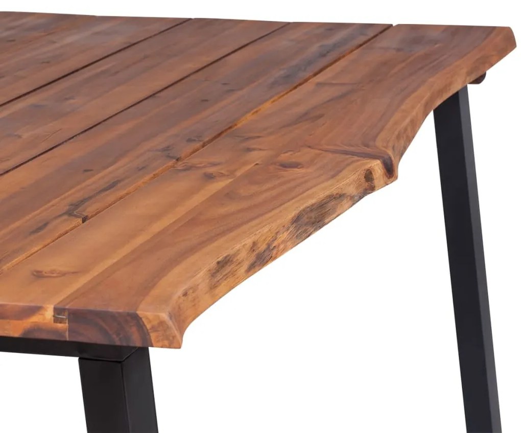 Mesa de jantar 170x90x75 cm madeira de acácia maciça