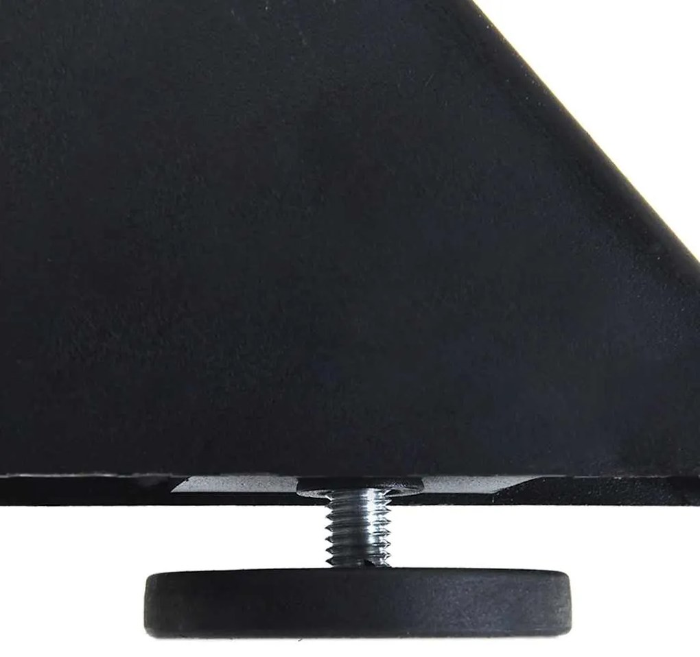 Pé de mesa de jantar em formato de aranha, antracite, 120x68x(72-73) c