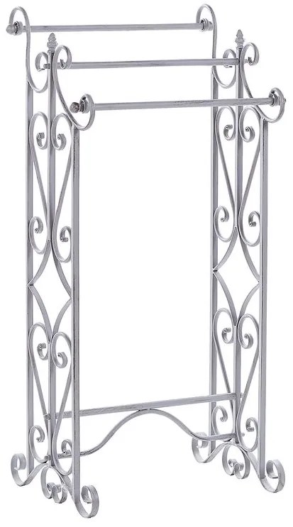 Toalheiro vertical cinzento 27 x 90 cm CHILLAN Beliani